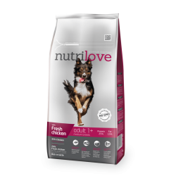 NUTRILOVE ADULT MEDIUM M 8kg + GRATIS